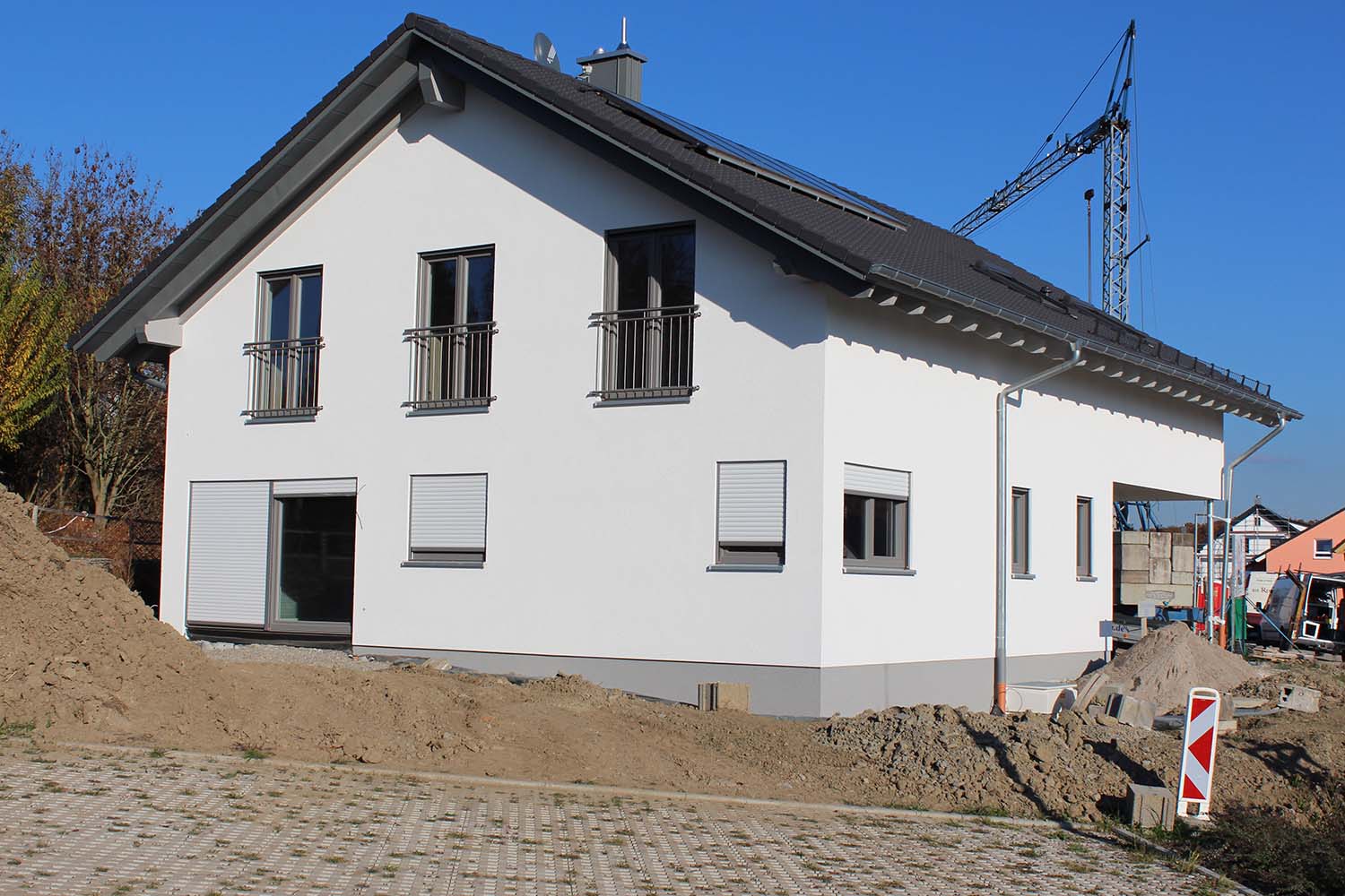 Holzrahmenhaus in Ilshofen mit Putzfassade