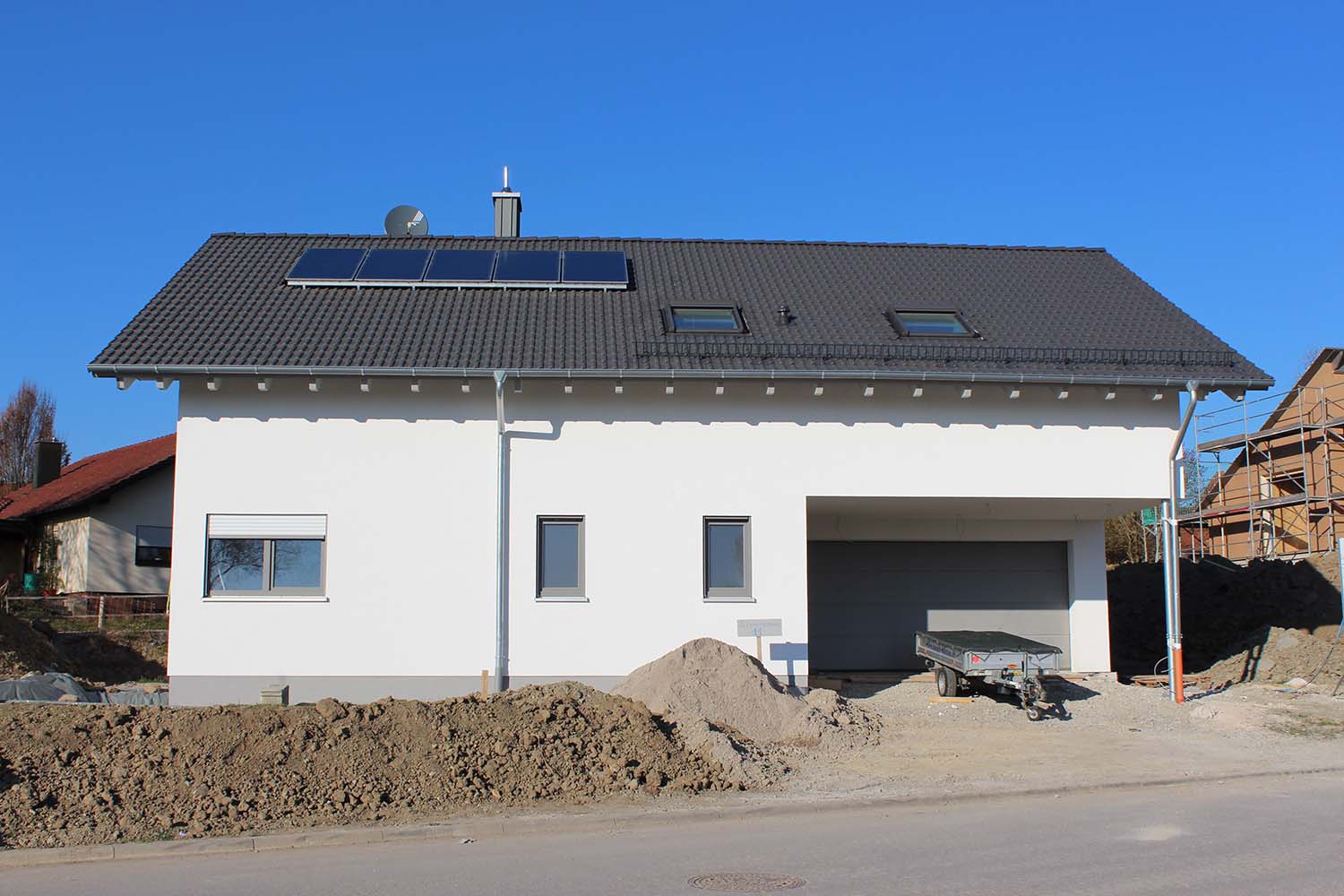 Holzrahmenhaus in Ilshofen mit Putzfassade